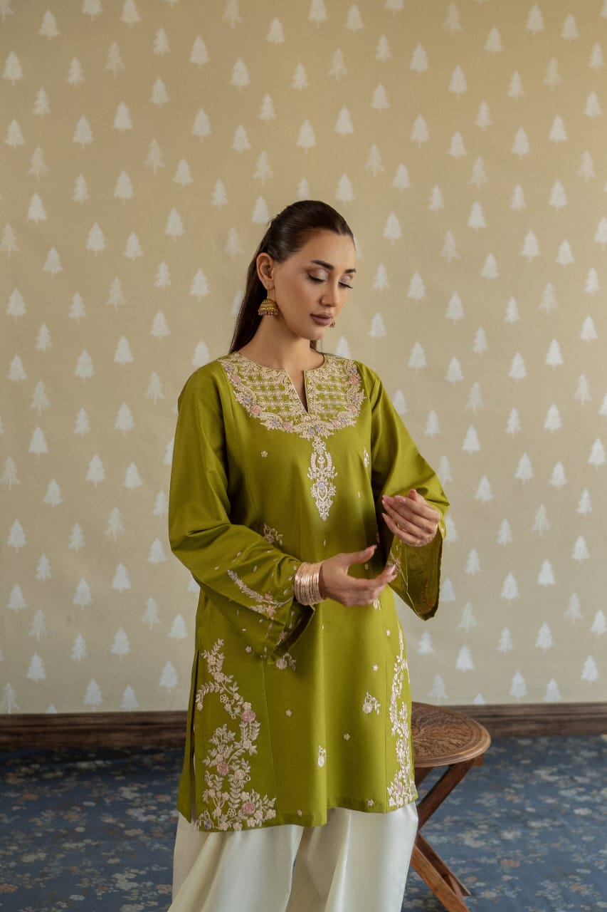 MAHIRA embroidery 2pc dress