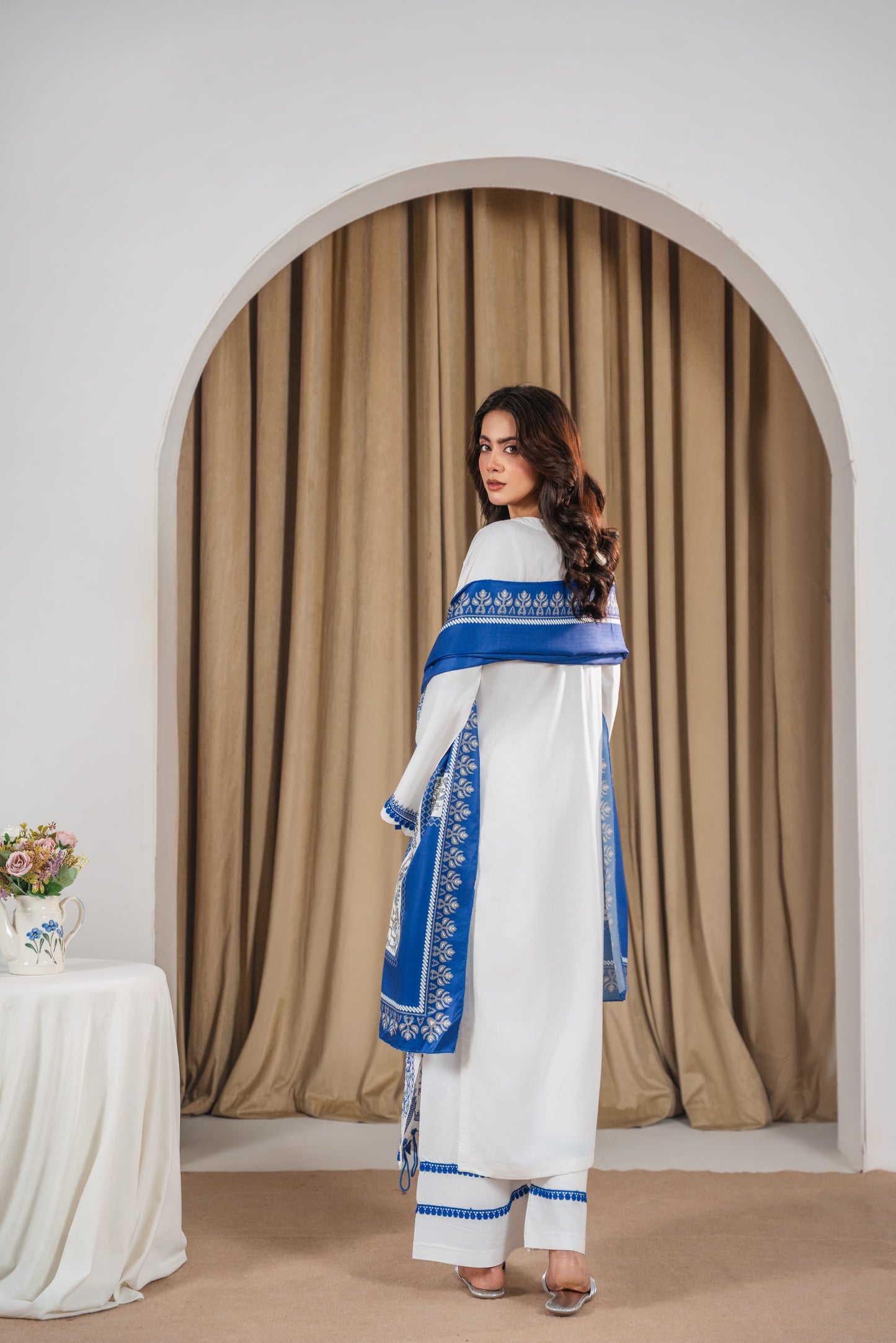 FANA EMBROIDERED 3PC (SHAWL)*