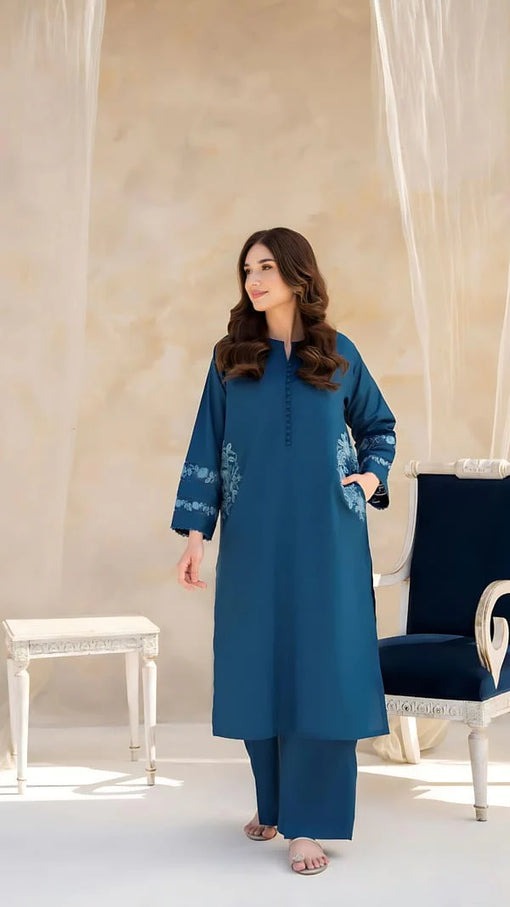 Chic embroided 2 peice