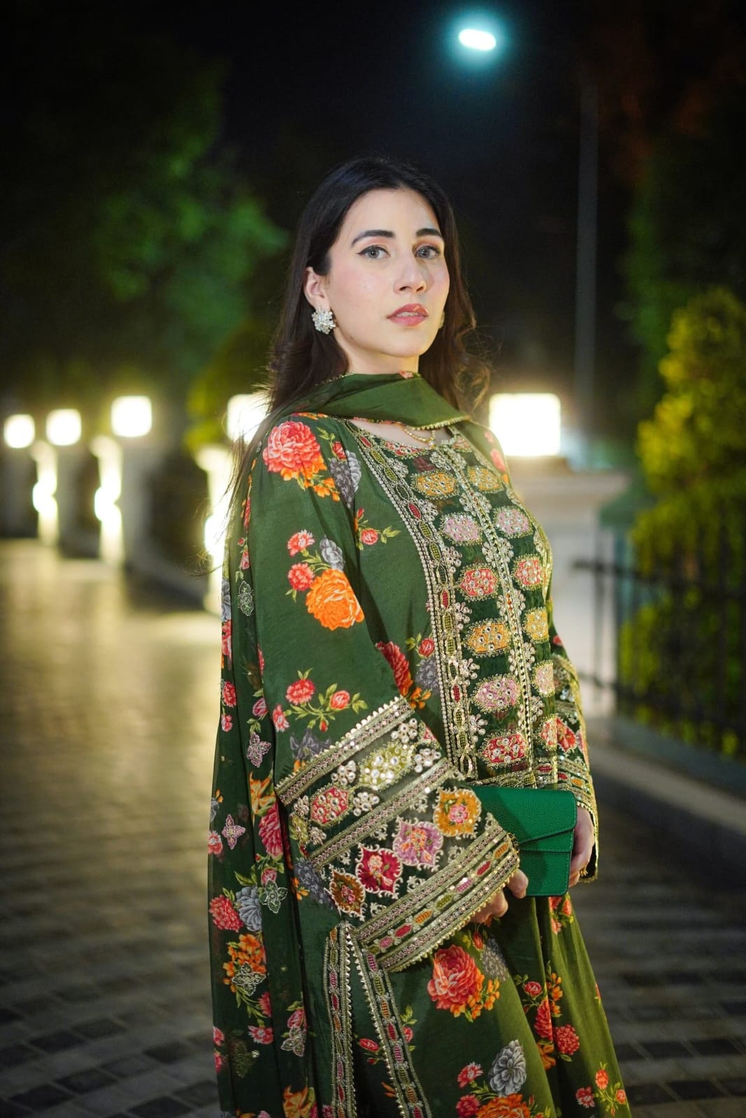 CHANDNI EMBROIDED (GREEN)