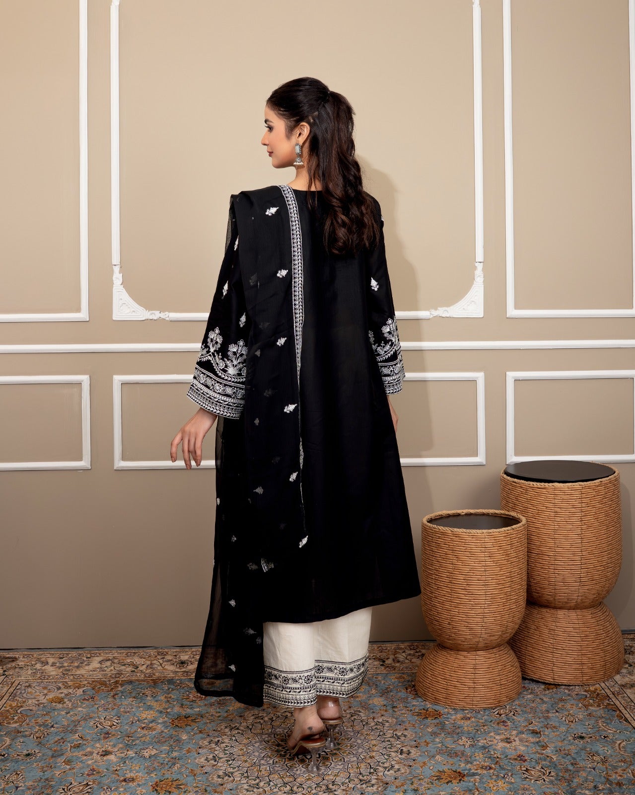 Shah jahan embroided 3 peice