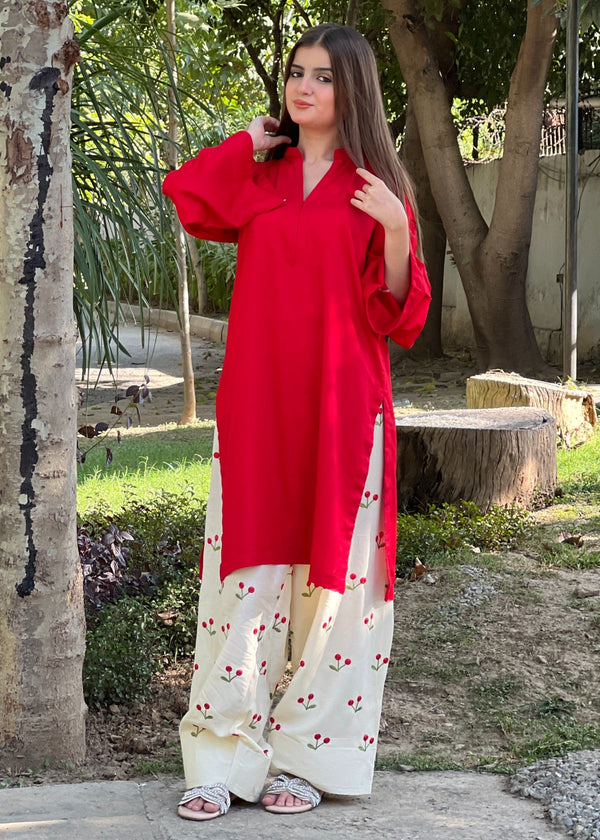 LAL Pari embroiderd 2pc