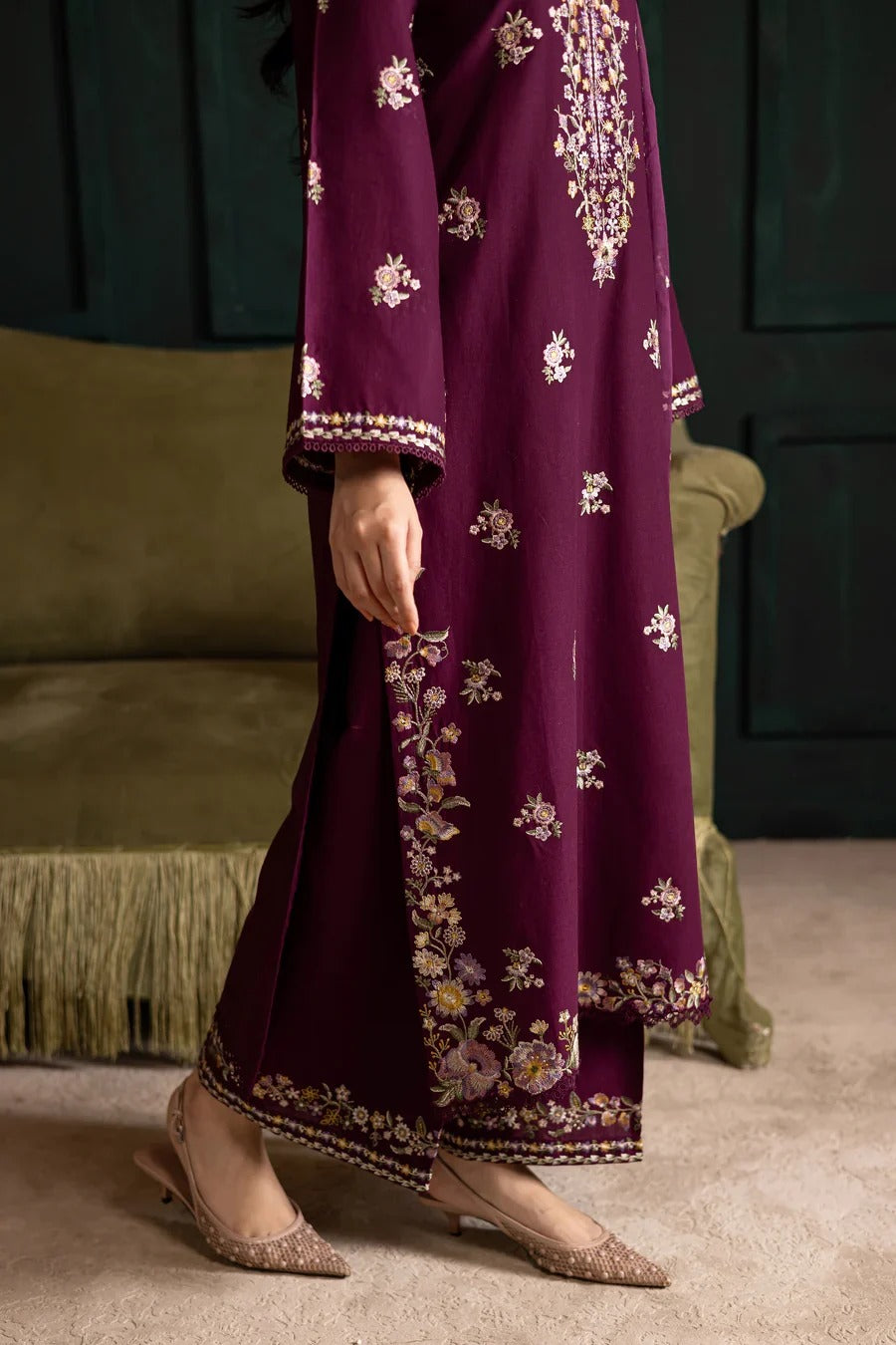 Laila embroidery 3pc