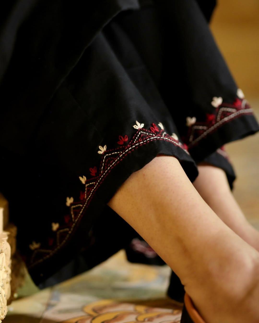 SINDHI EMB long length dress