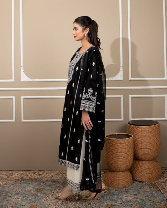 Shah jahan embroided 3 peice