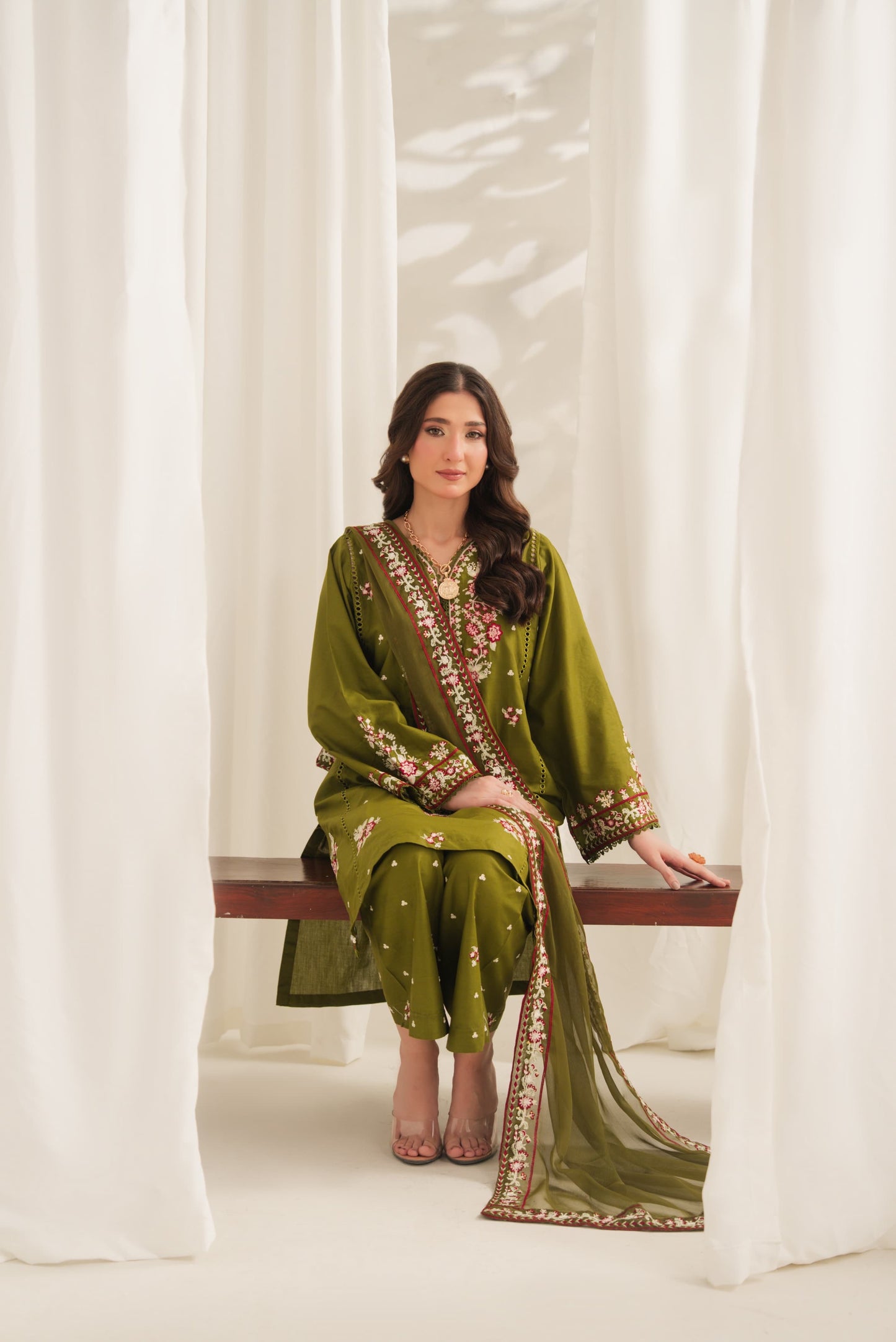 Anarkali 3 pc dress