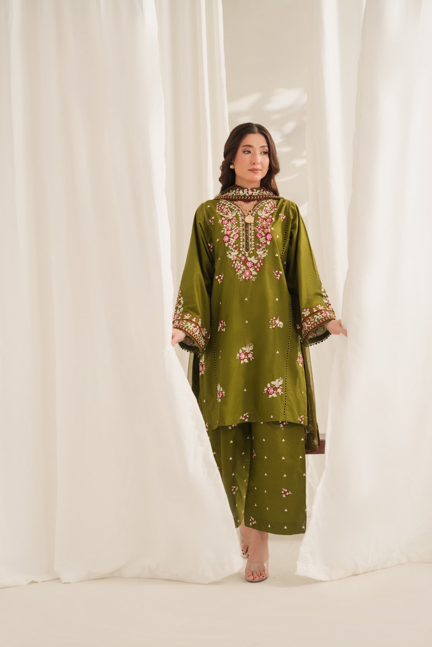 Anarkali 3 pc dress
