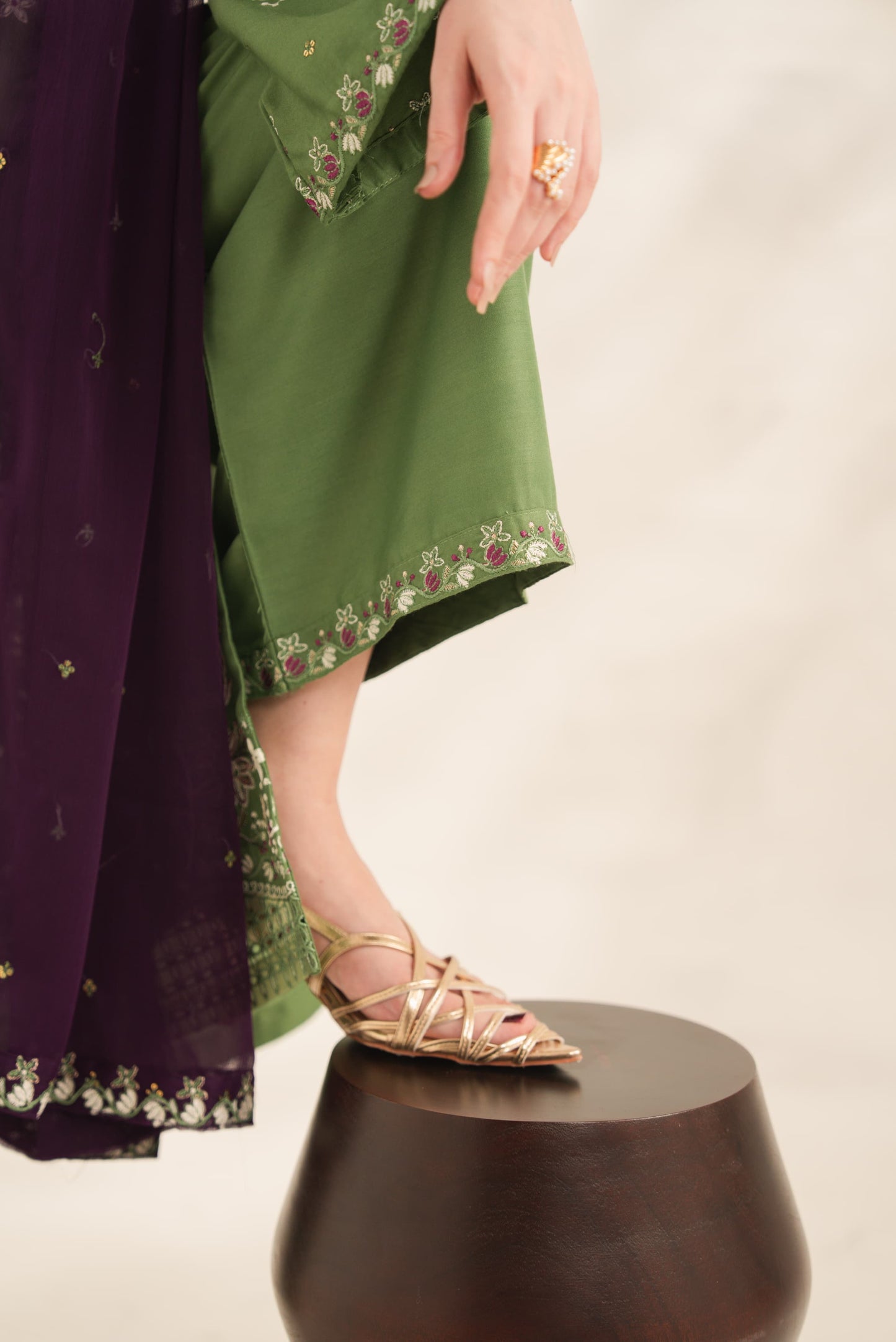Shehnai embroidered 3pc