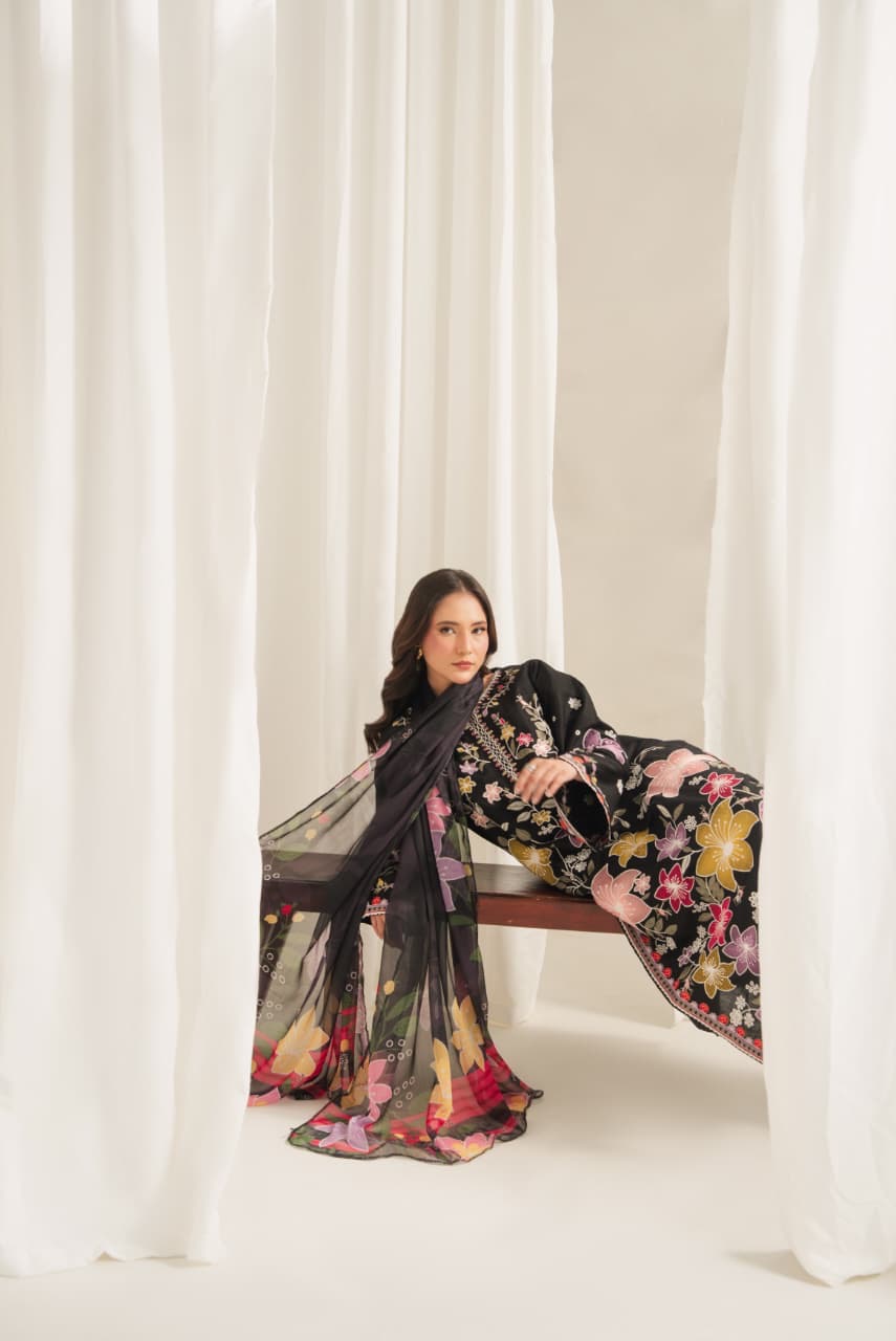Ishq Embroided 3pc dress