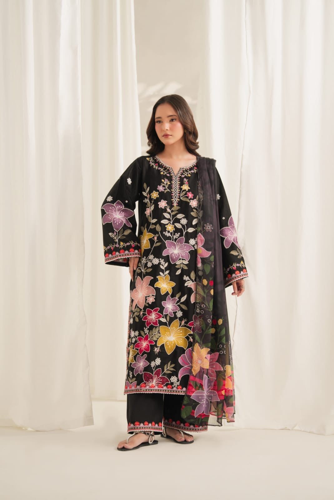 Ishq Embroided 3pc dress