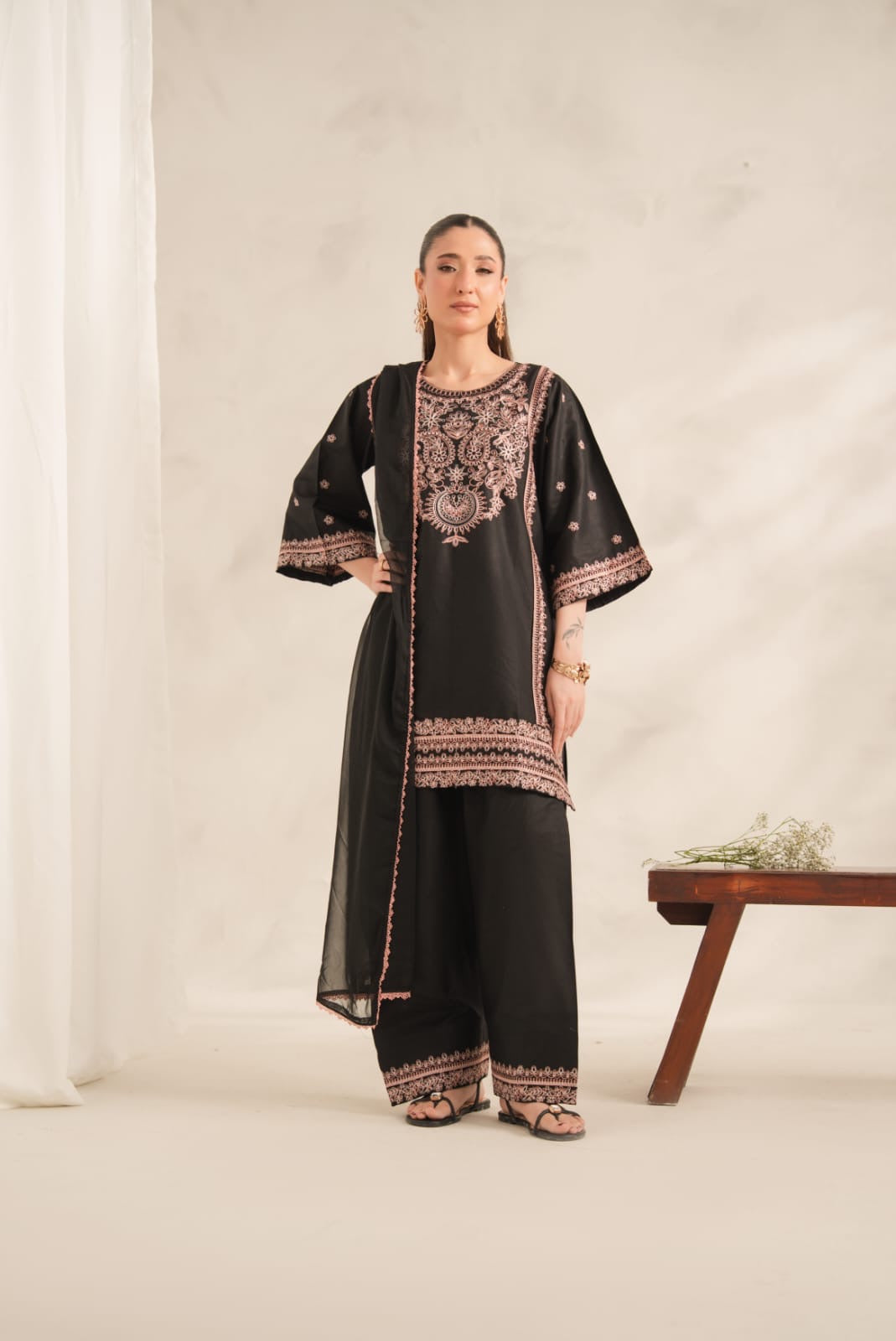 Zebra embroidery 3pc