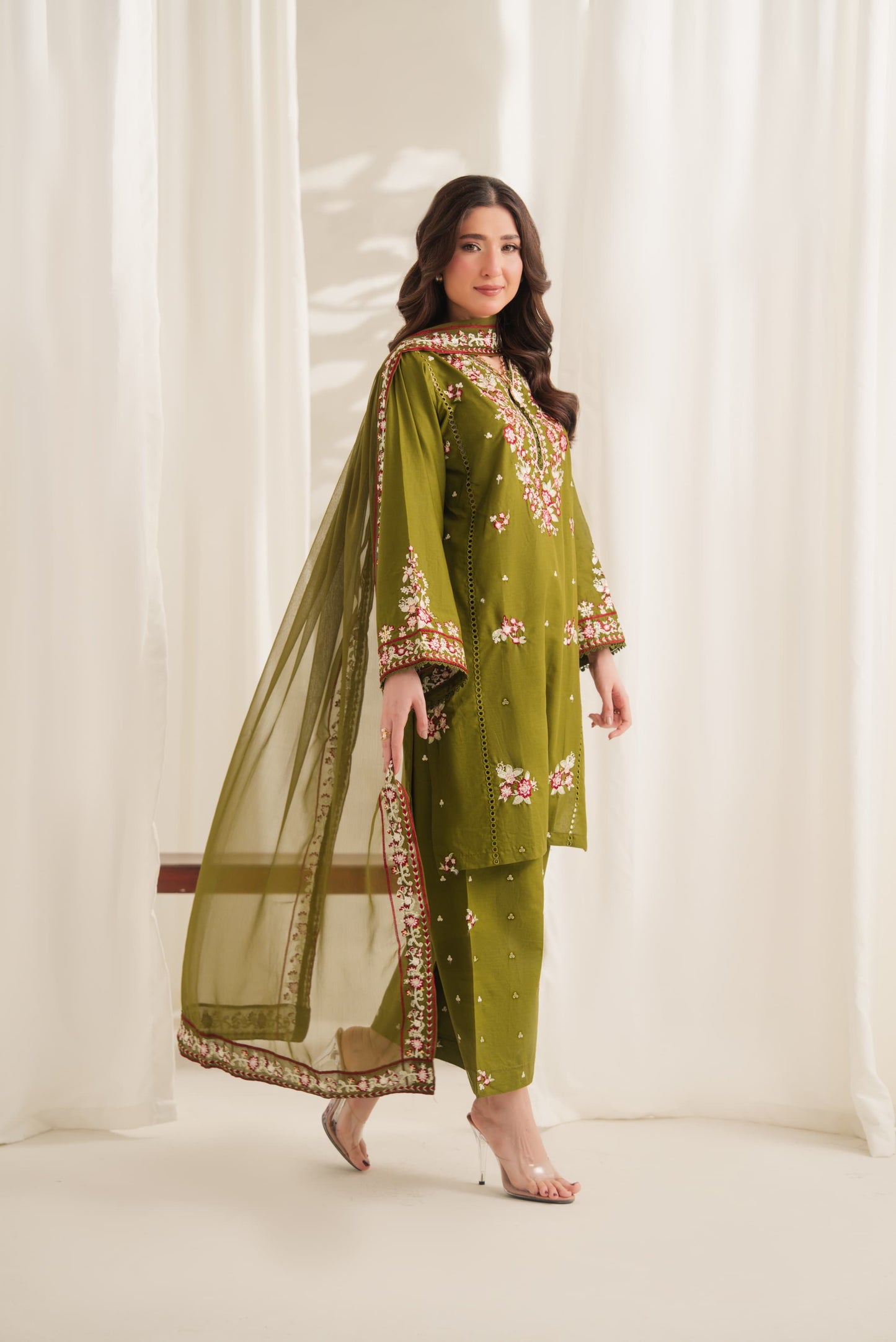 Anarkali 3 pc dress