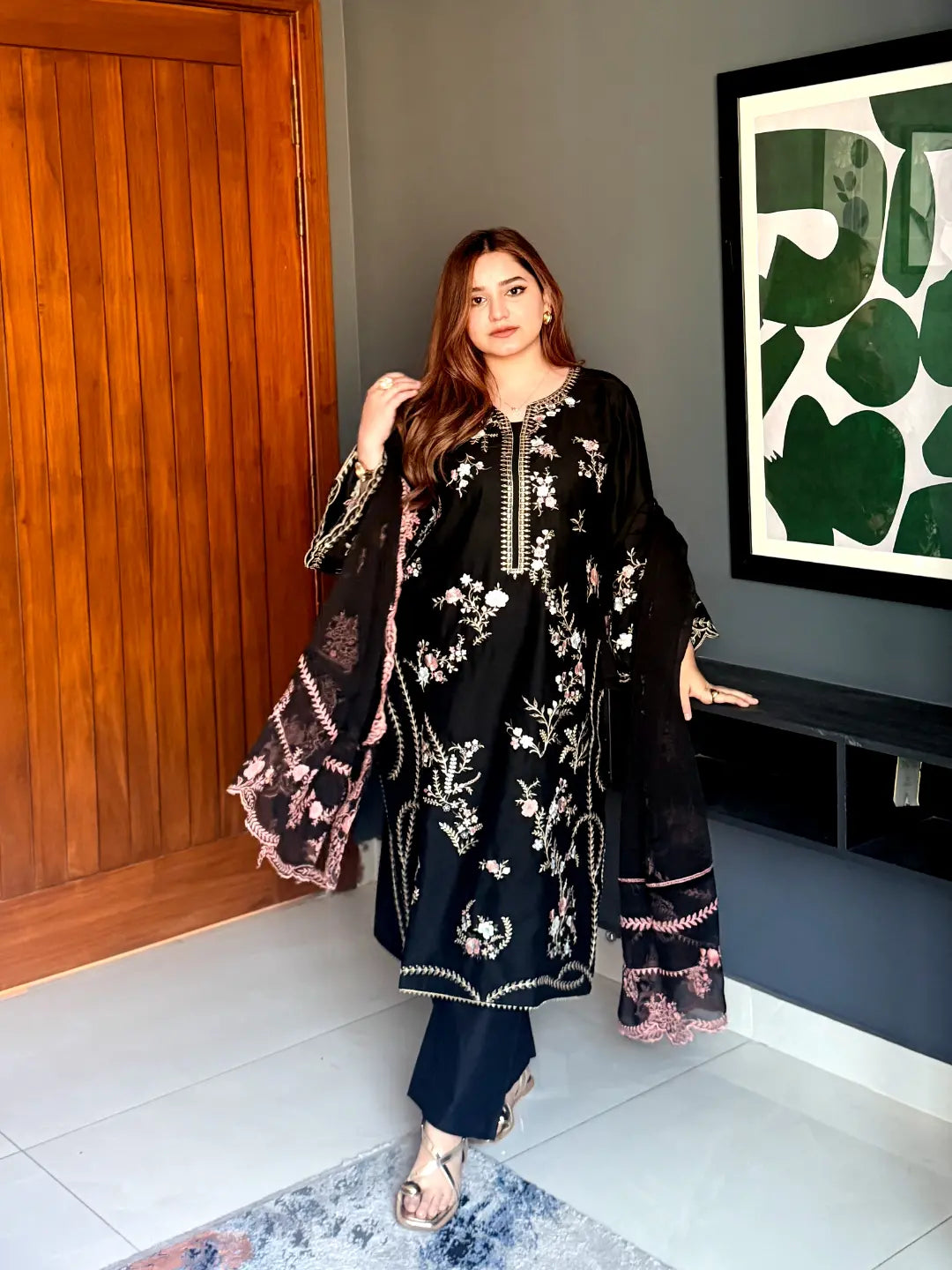Hania embroidery 3pc