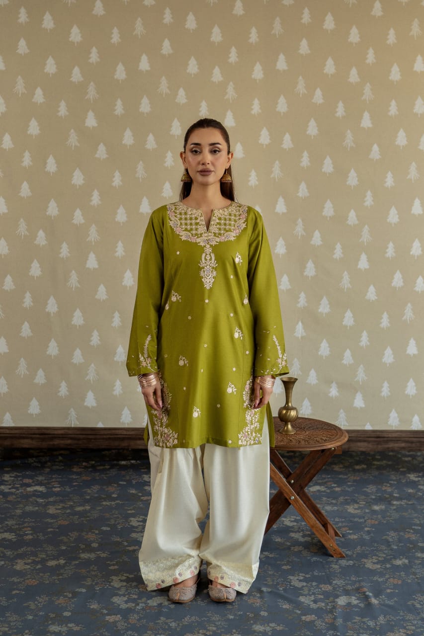 MAHIRA embroidery 2pc dress