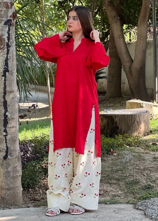 LAL Pari embroiderd 2pc