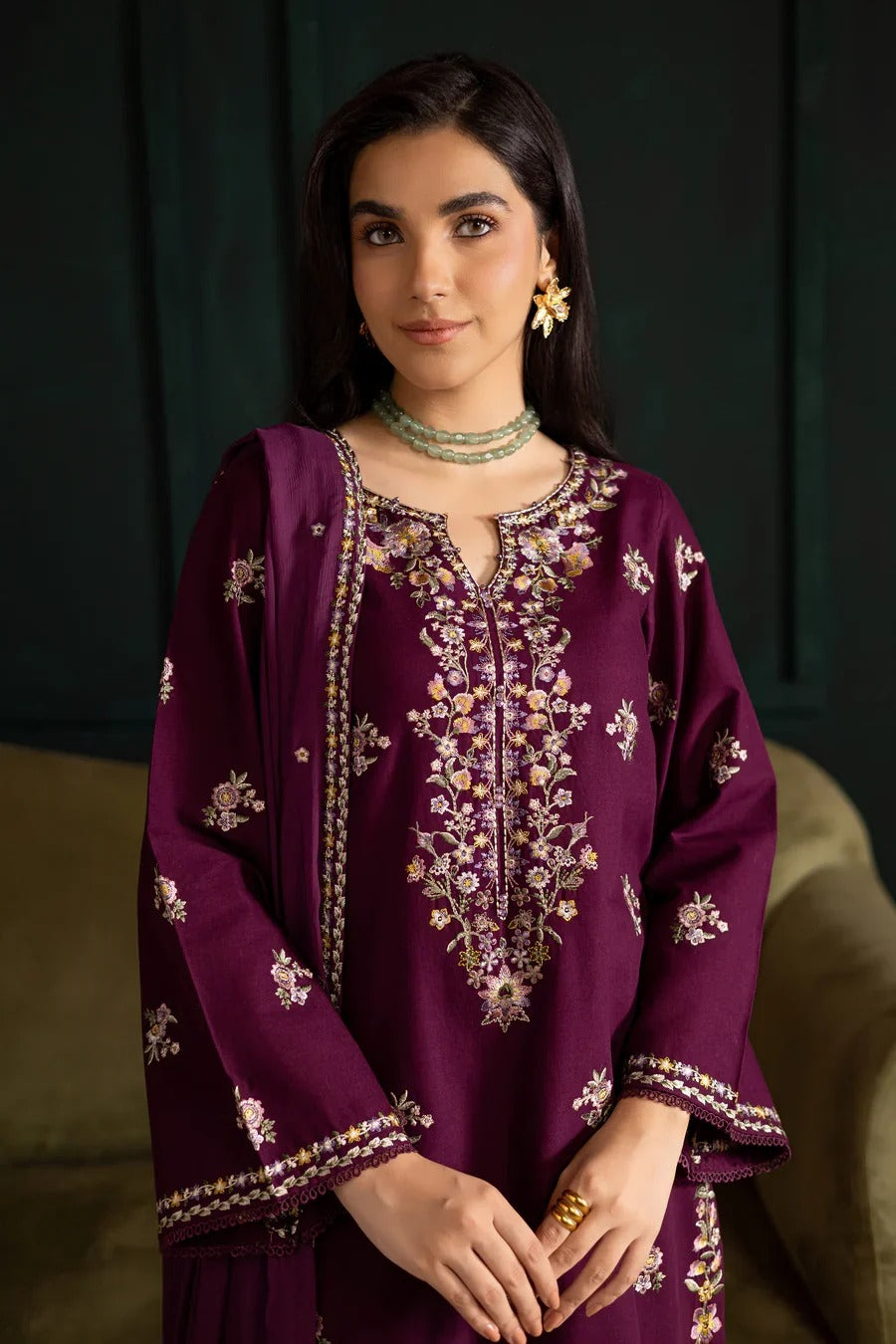 Laila embroidery 3pc