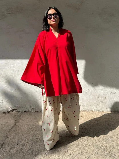 Cherry Embroided 2 peice dress