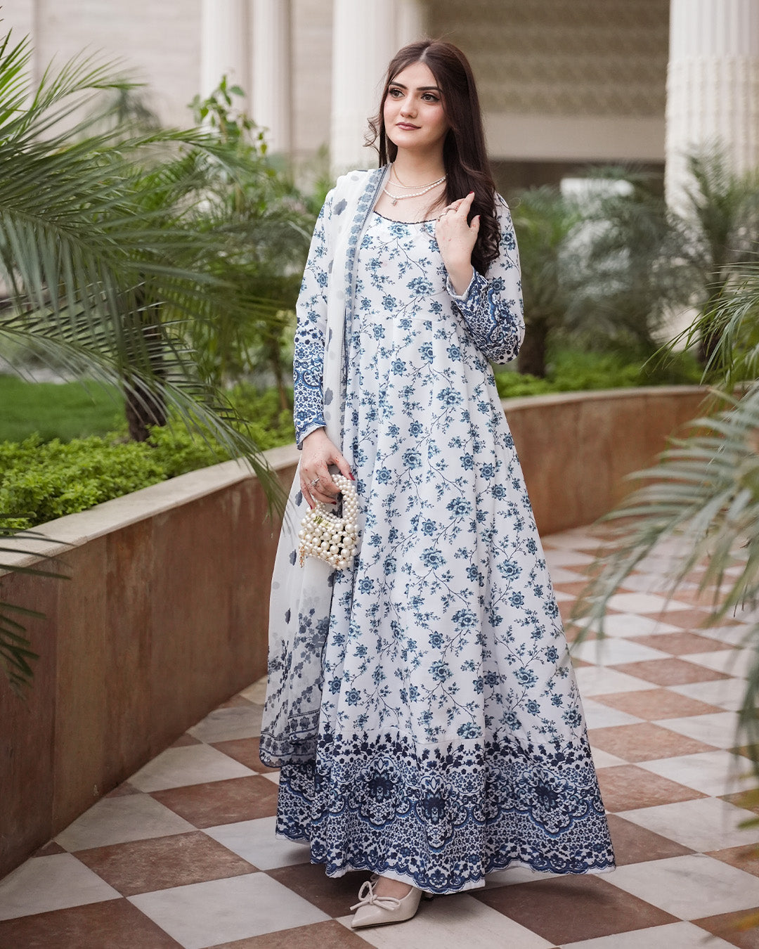 Kaninat printed 2pc maxi