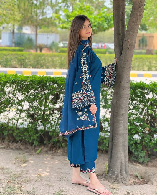 Adab article lawn 3 peice