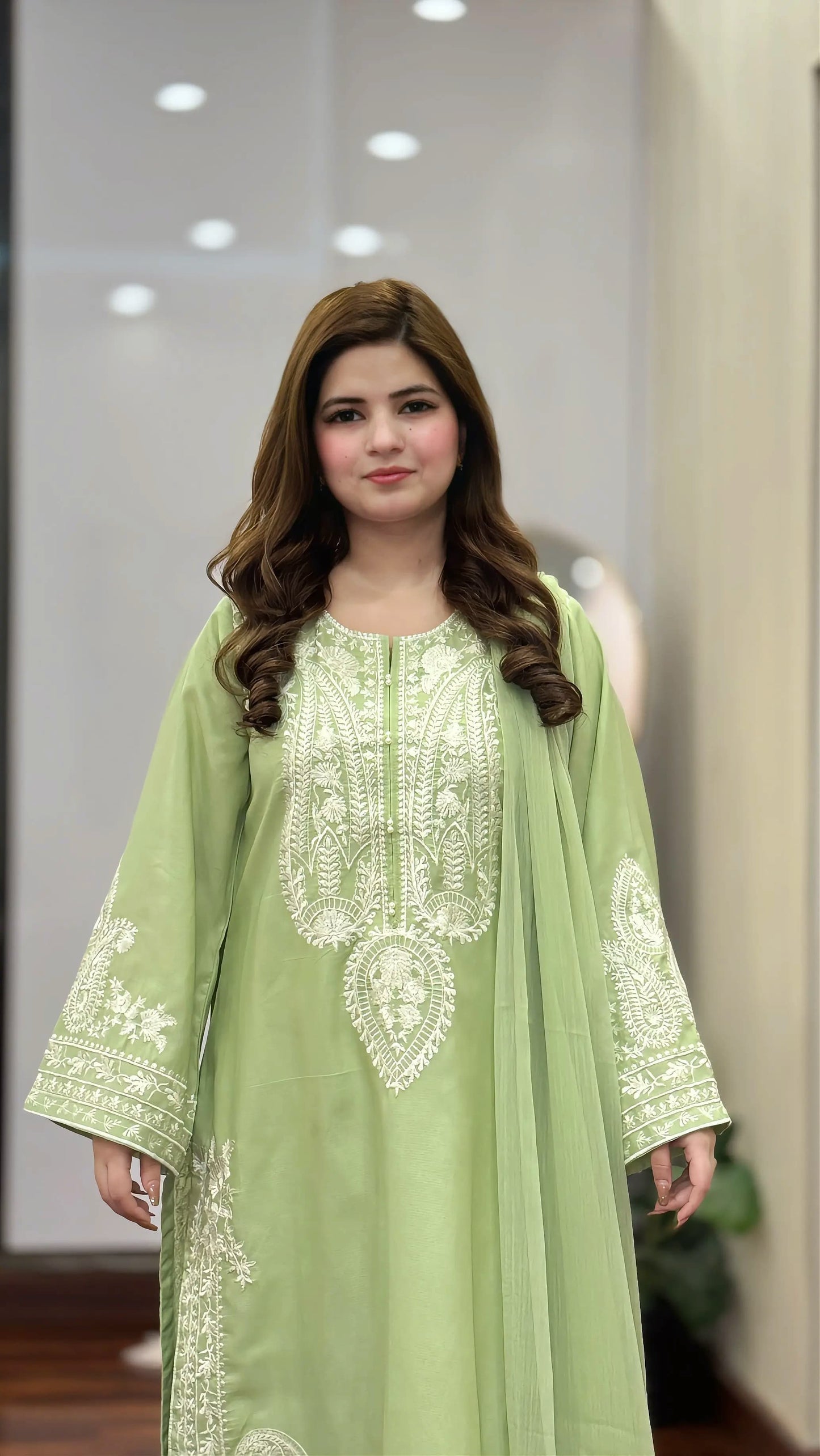 PISTA SAPPHIRE EMBROIDERED 3PC*