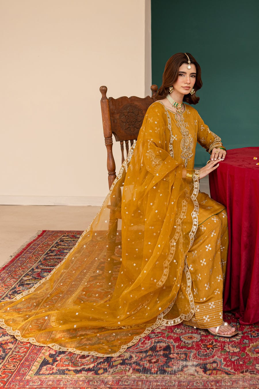 SONA EMBROIDERED 3PC (FARSHI)*