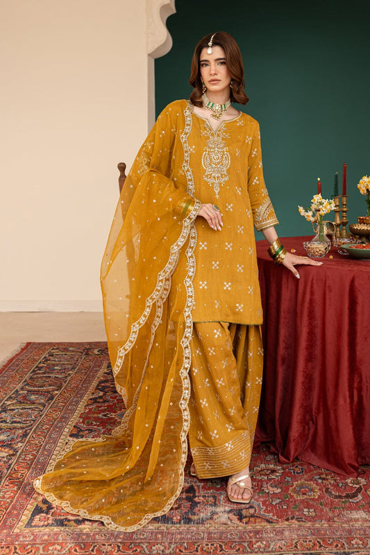 SONA EMBROIDERED 3PC (FARSHI)*