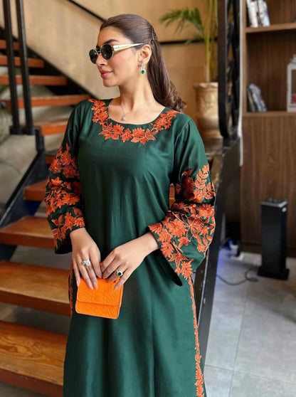 Omal embroidery dress