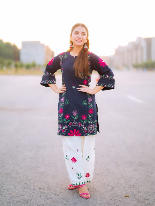 Dananeer embroidery 2 peice