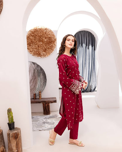 Red cherry embroided Article