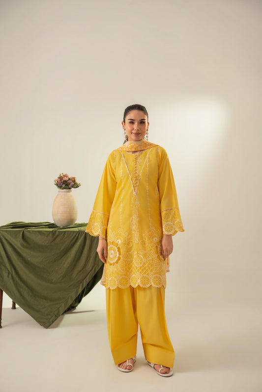 ARTICLE NAME:
SORAYA EMBROIDERED 3PC (FARSHI)
