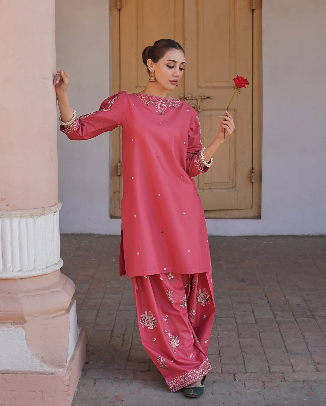 MEHAK EMBROIDERY 2PC (FARSHI)*