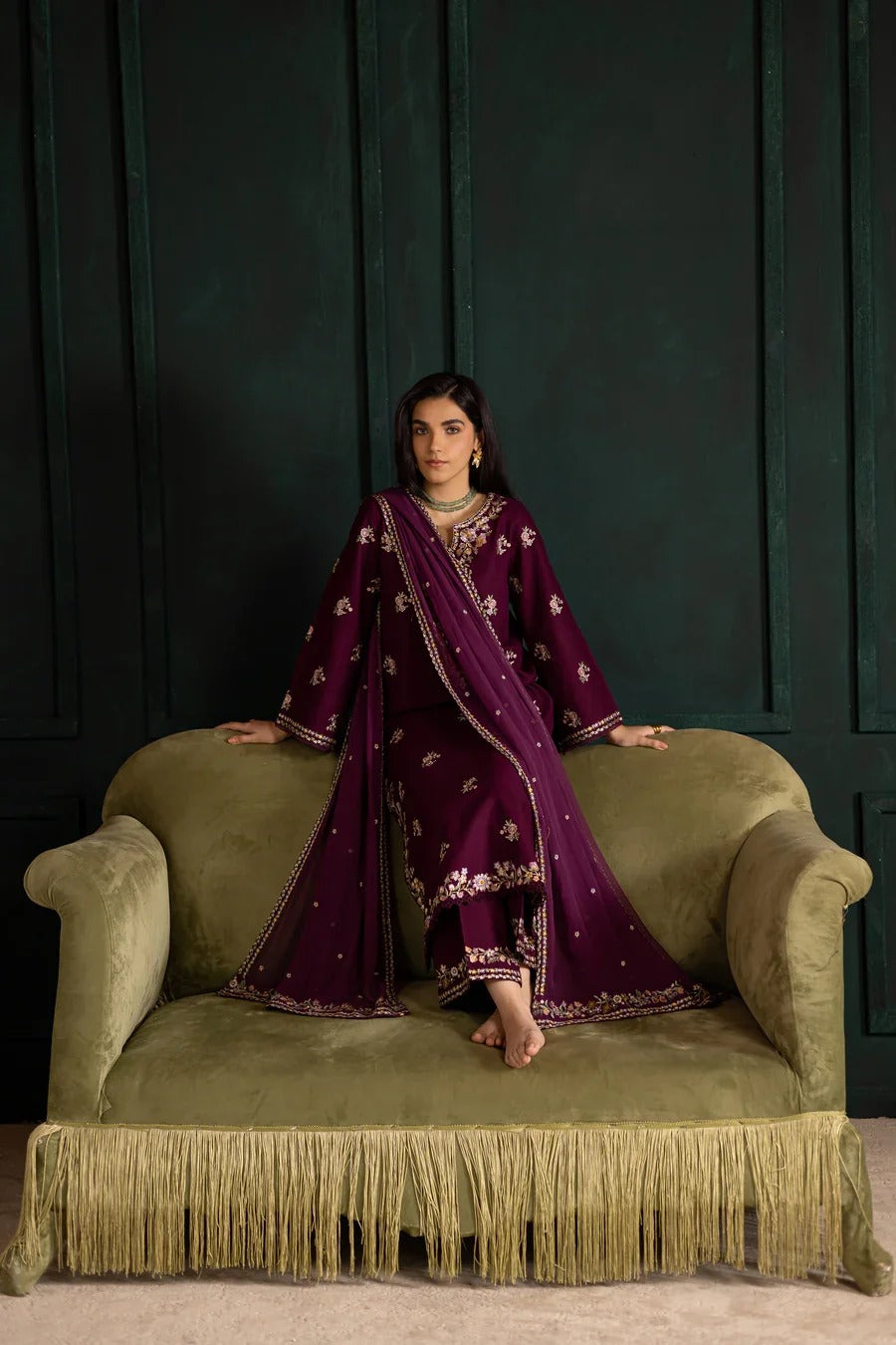 Laila embroidery 3pc