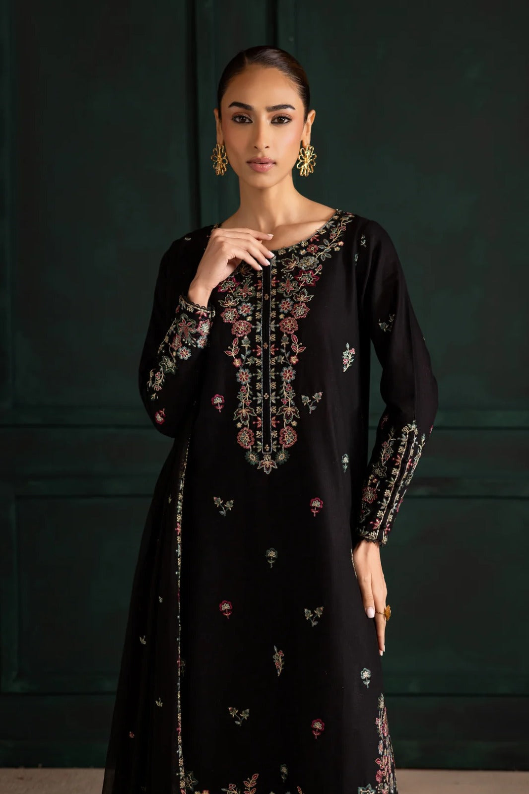 NAYAB EMBROIDERED 3PC*