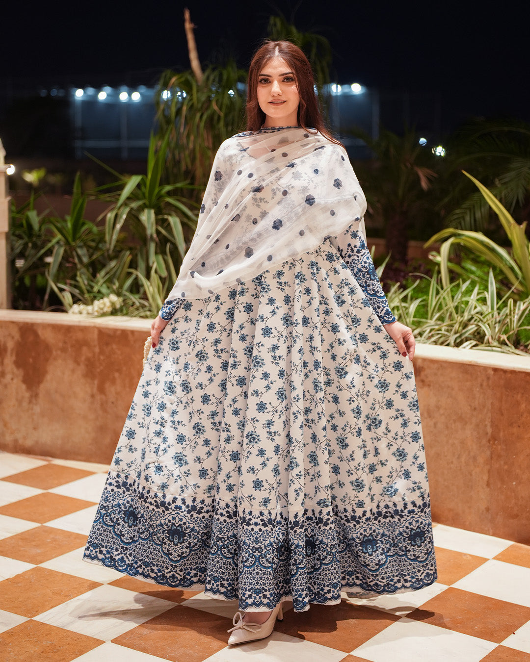 Kaninat printed 2pc maxi