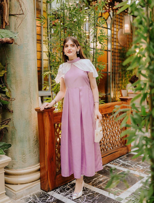 pink elegant frok