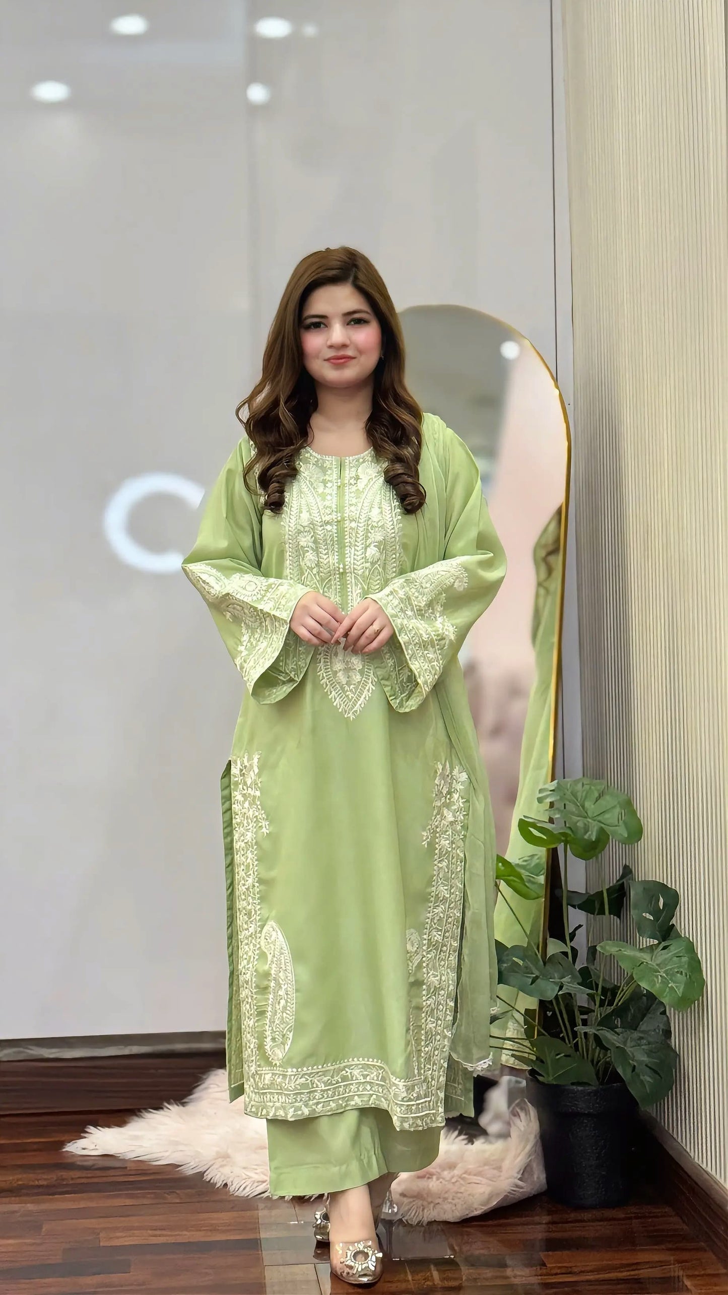 PISTA SAPPHIRE EMBROIDERED 3PC*