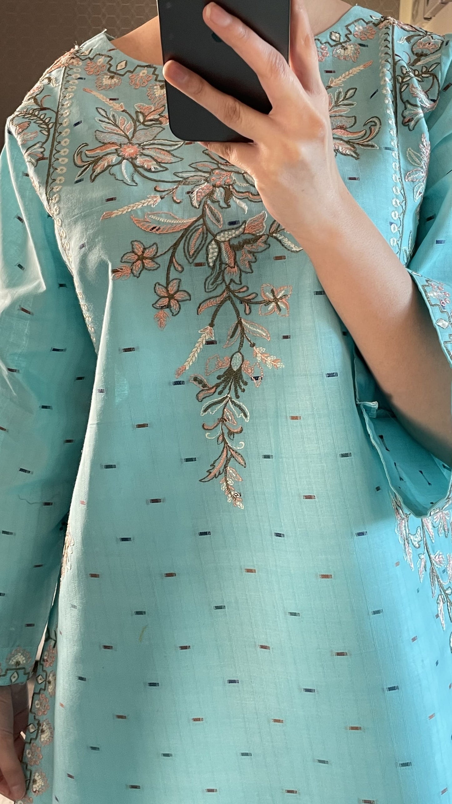 LAYLA EMBROIDERED 2PC (FARSHI)*