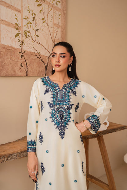 Noor elegance embroided 2 peice