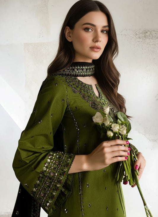 MaYal embroided 3 peice dress