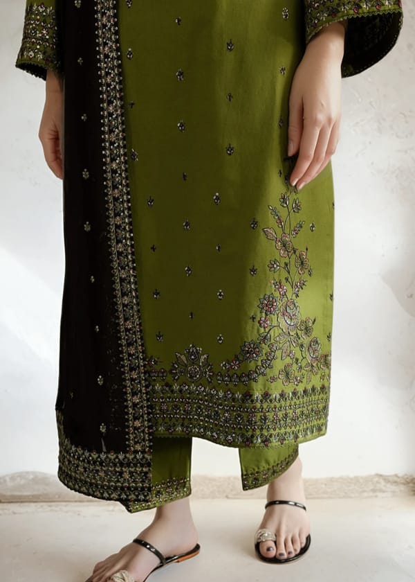MaYal embroided 3 peice dress