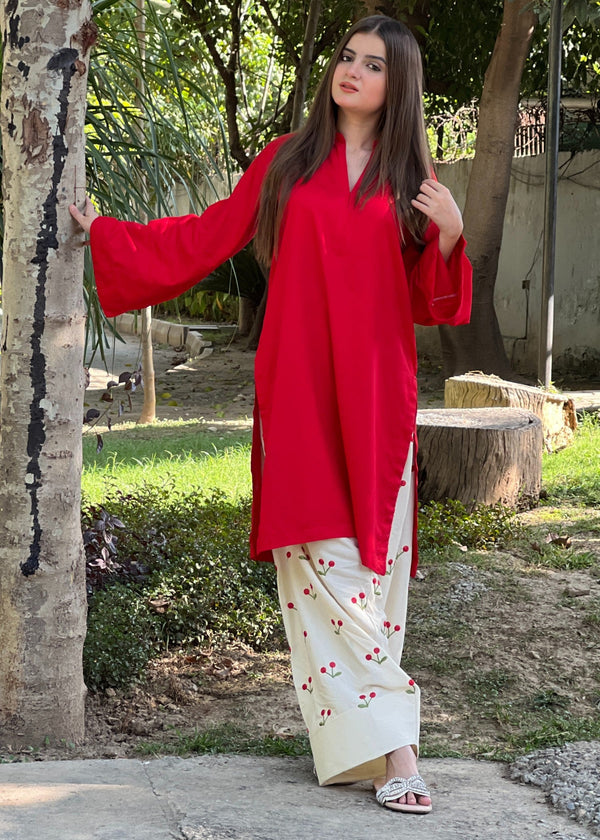 LAL Pari embroiderd 2pc