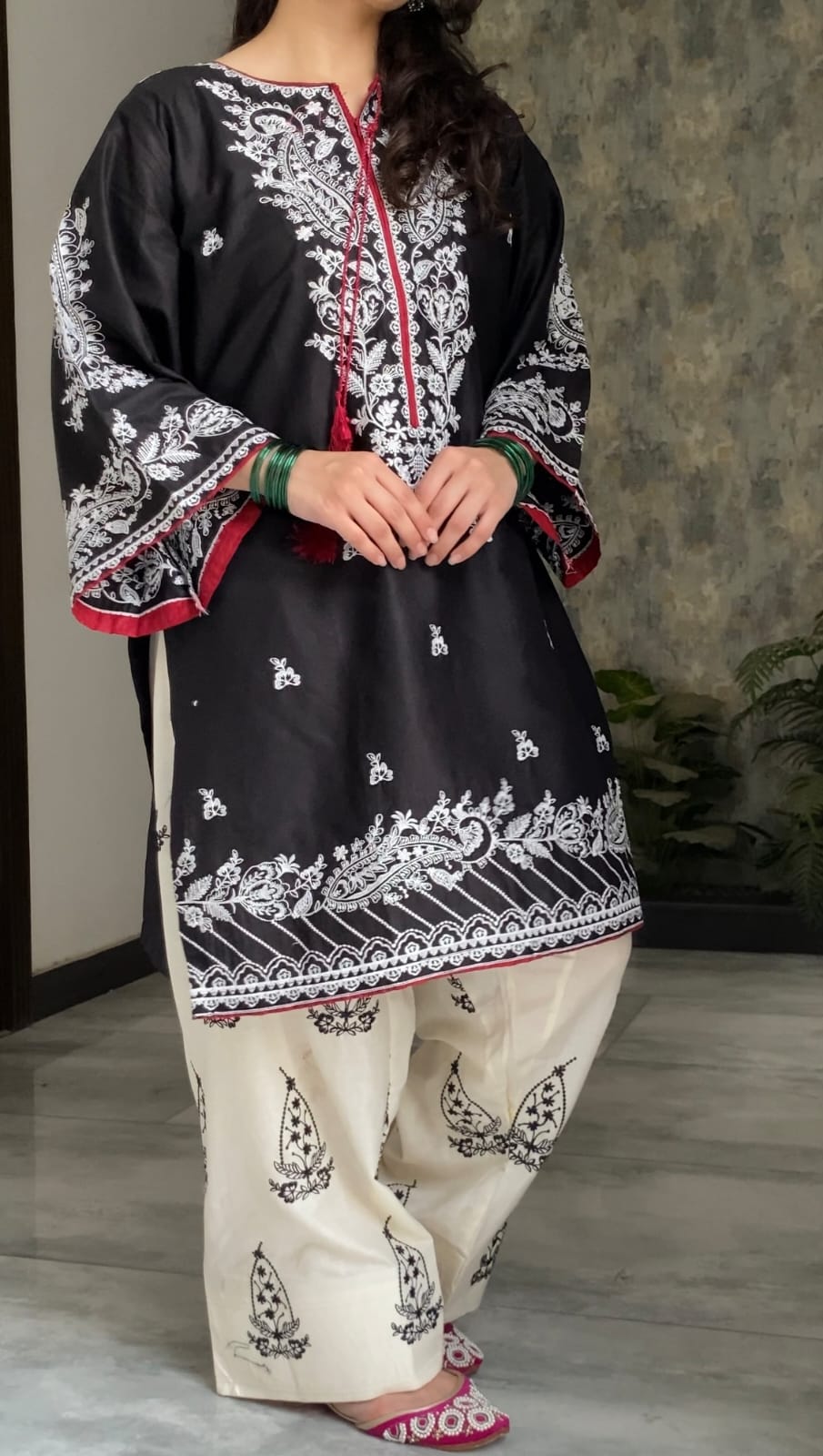 SAFEER EMBROIDERY 2PC (FARSHI)