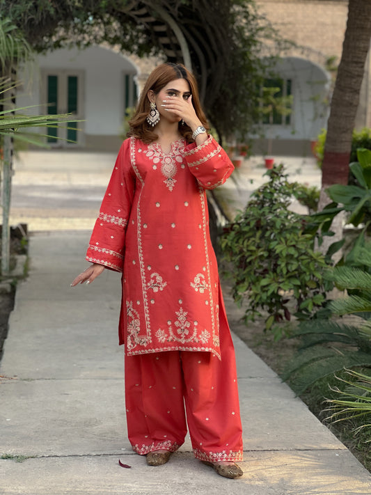 Jannat embroidery 2 pec