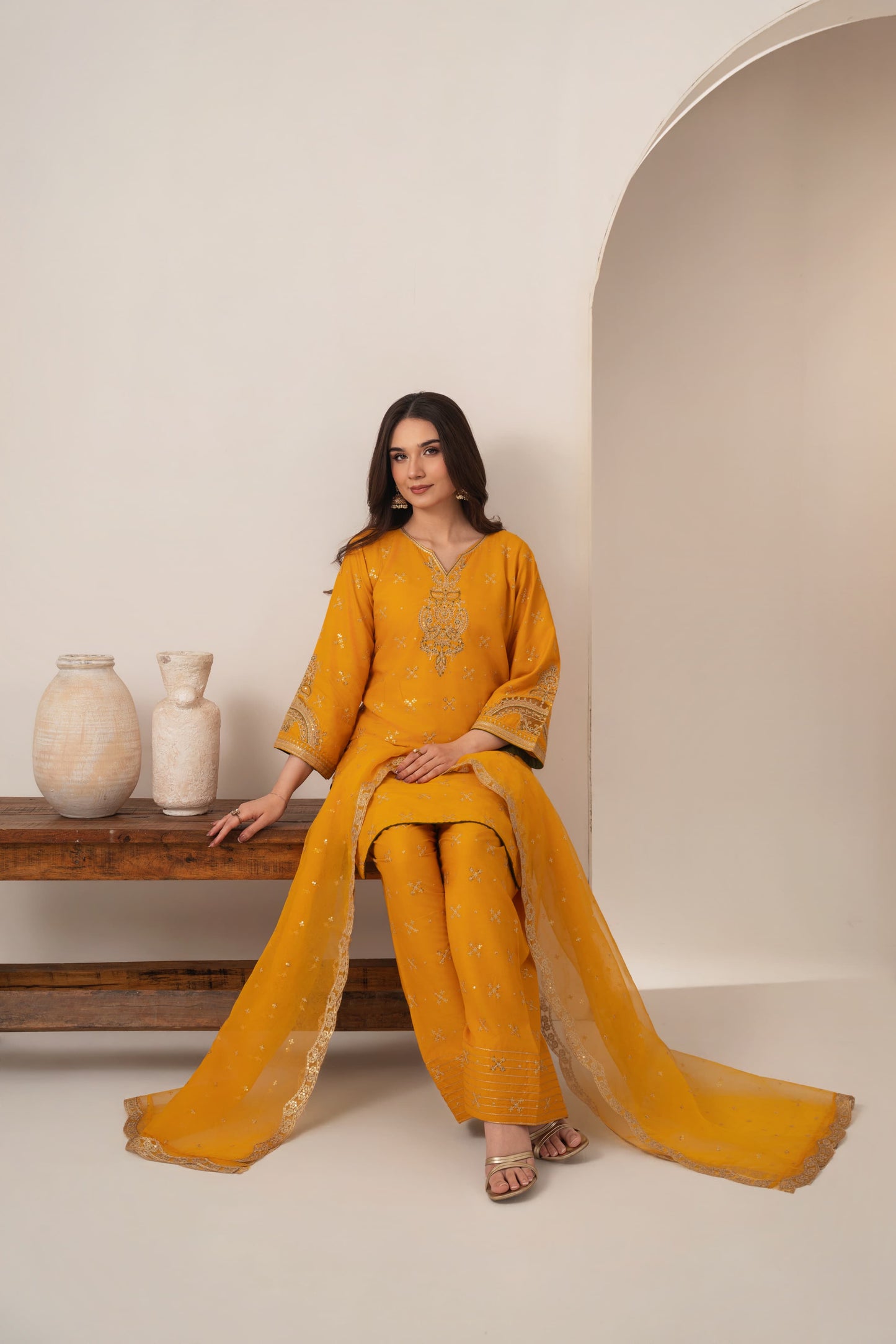 SONA EMBROIDERED 3PC (FARSHI)*